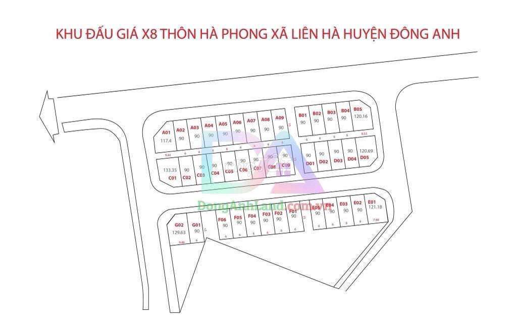 Chính chủ cần bán đất đấu giá 8X liên hà đông anh hà nội