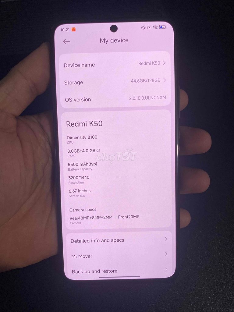 Xiaomi Redmi K50 8GB/128GB Đen. Mua bán Điện thoại tại Quận Ngũ Hành Sơn Đà Nẵng được đăng bởi Bin Phan hình 1