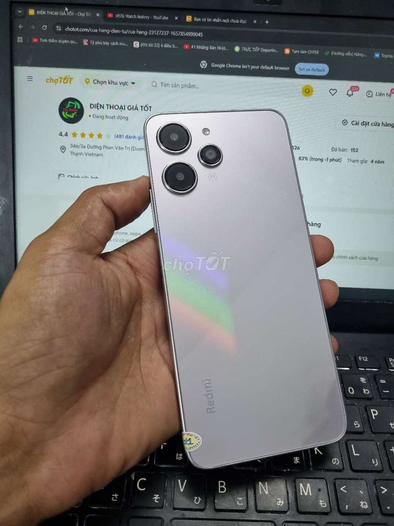 XIAOMI REDMI 12 8GB.128GB PIN 5000 ZIN FULL CN. Mua bán Điện thoại tại Quận Bình Thạnh Tp Hồ Chí Minh được đăng bởi Dân Mobile hình 1