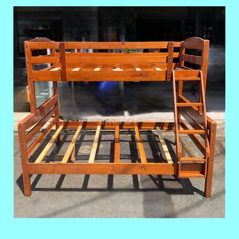 Giường Tầng Gỗ Tự Nhiên Màu Nâu 1m4x2m Đẹp 90%. Mua bán Giường, chăn ga gối nệm tại Huyện Củ Chi Tp Hồ Chí Minh được đăng bởi Hằng Hàng Thanh Lý  hình 1