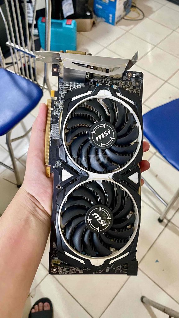 Card đồ họa MSI RX 580 ARMOR 8GB Đen. Mua bán Linh kiện (RAM, Card...) tại Huyện Sóc Sơn Hà Nội được đăng bởi Công Master Pc hình 1