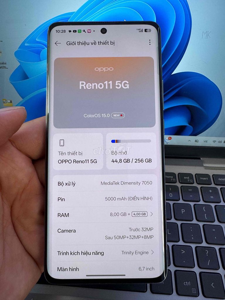 Oppo Reno 11 5G 8GB/256GB Xanh. Mua bán Điện thoại tại Quận 6 Tp Hồ Chí Minh được đăng bởi QUỐC THIÊN BÁN GÓP 0 ĐỒNG  hình 1