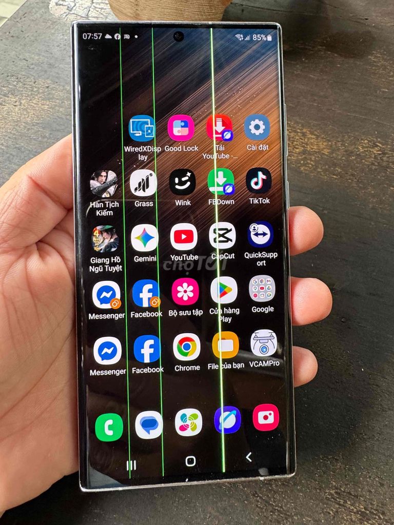 Samsung S22 Ultra 256GB Trắng Màn hình sọc. Mua bán Điện thoại tại Thành phố Buôn Ma Thuột Đắk Lắk được đăng bởi Cụm samsung làm box dex hình 1