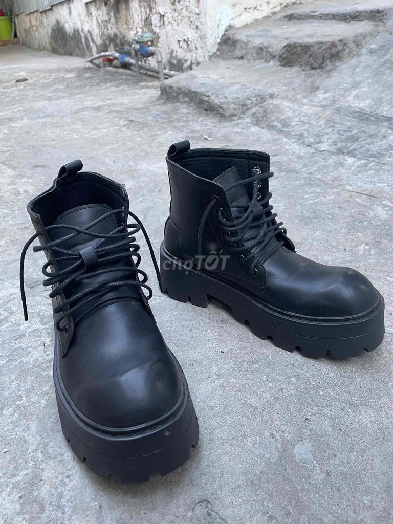Giày bốt nam Inichi Đen size 42. Mua bán Giày dép tại Huyện Cờ Đỏ Cần Thơ được đăng bởi Thành Baka hình 1