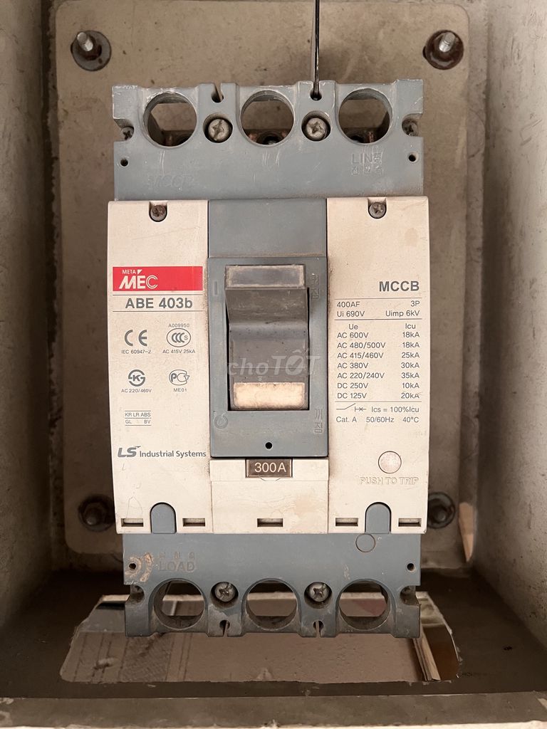 Aptomat LS ABE 403b 300A 90%. Mua bán Nội thất, đồ gia dụng khác tại Quận Cẩm Lệ Đà Nẵng được đăng bởi Tên chưa cung cấp hình 1