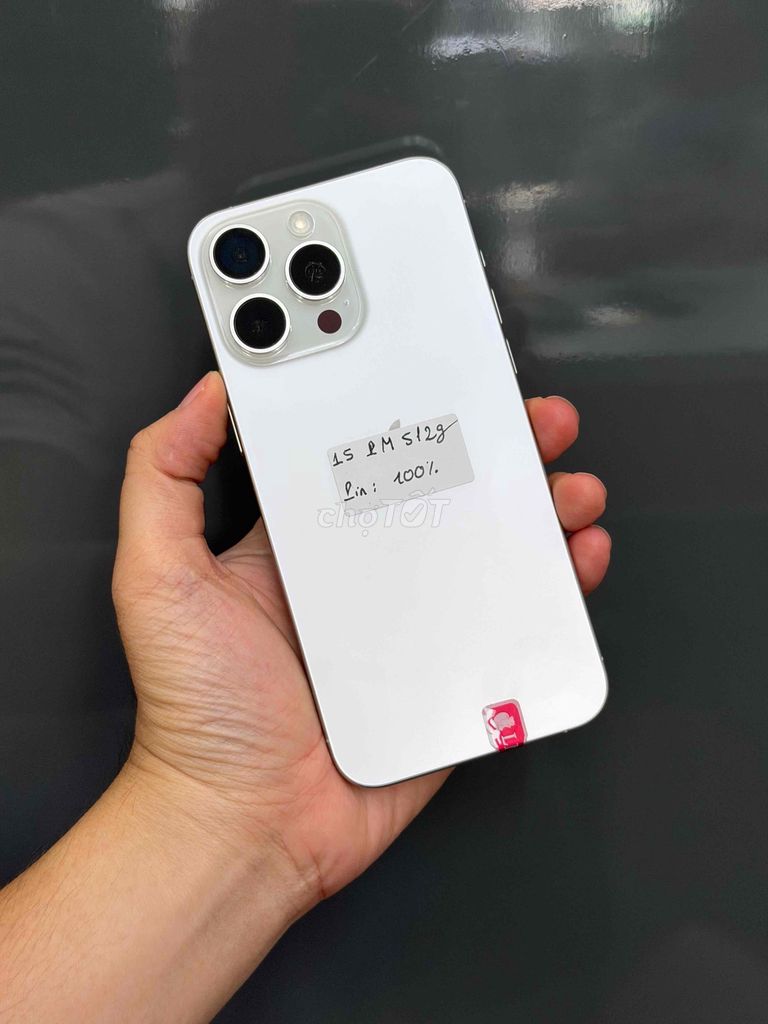 15 Pro Max 512GB Trắng Qte Mỹ Pin Zin 100 siêu hím. Mua bán Điện thoại tại Quận Ninh Kiều Cần Thơ được đăng bởi Quý Mobile Cần thơ hình 1