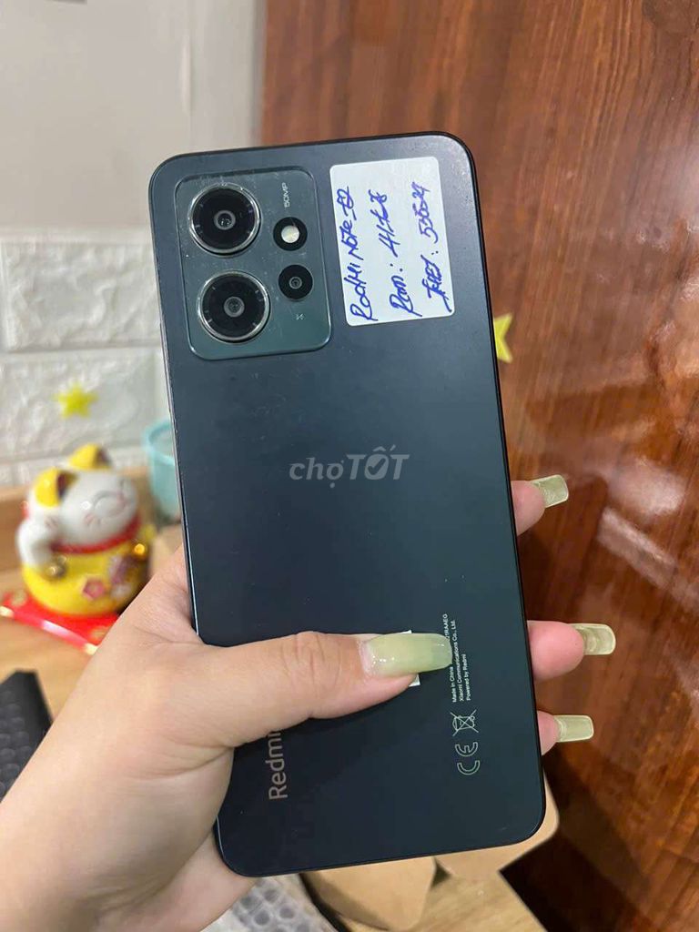 Xiaomi Redmi Note 12 128GB Đen. Mua bán Điện thoại tại Thành phố Thủ Đức Tp Hồ Chí Minh được đăng bởi khôi hình 1