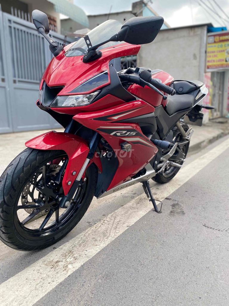 Yamaha R15 2022 màu Đỏ. Mua bán Xe máy tại Huyện Hóc Môn Tp Hồ Chí Minh được đăng bởi xe máy Tùng Liên  hình 12