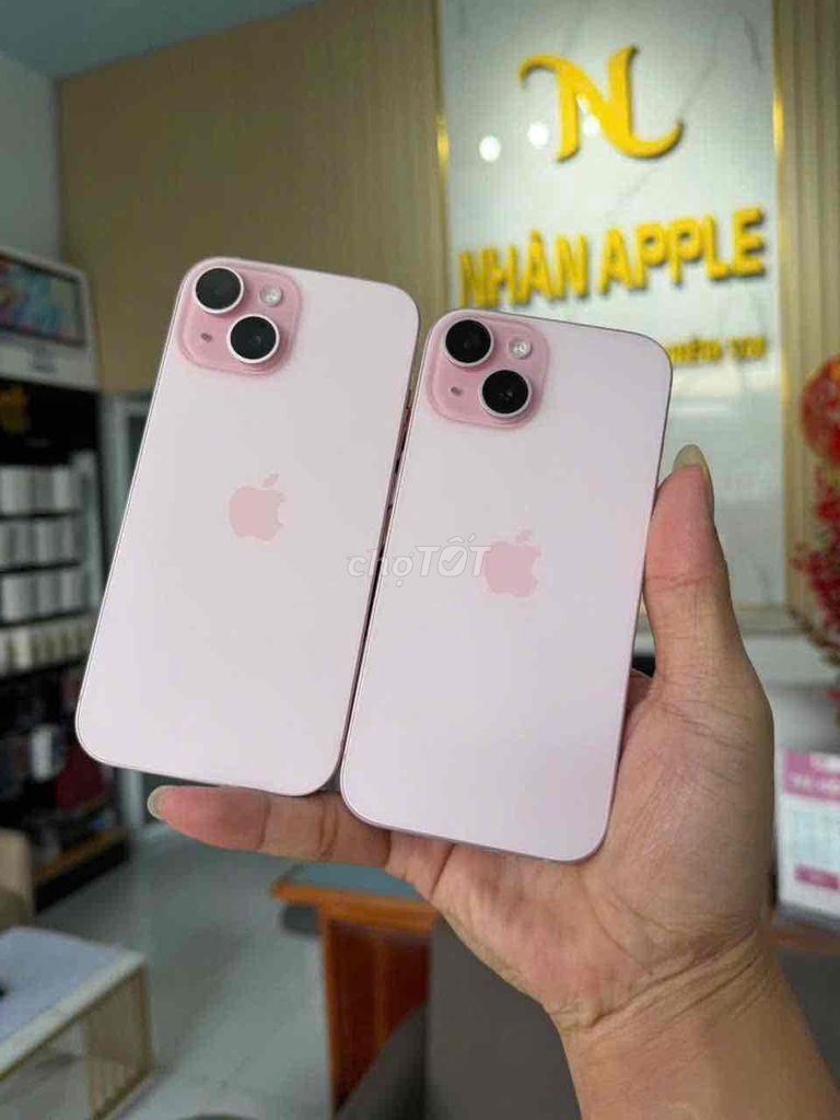 IPHONE 15 NHỎ 256gb HỒNG QT ZIN FULL PIN CAO. Mua bán Điện thoại tại Thành phố Cà Mau Cà Mau được đăng bởi NHAN APPLE hình 1