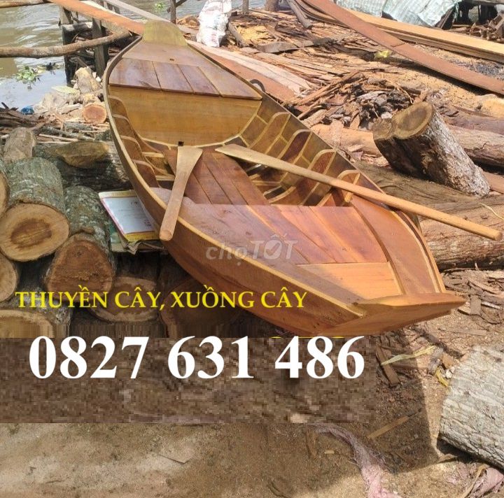 Các mẫu thuyền gỗ chèo tay, Xuồng gỗ chèo tay rẻ. Mua bán Cây cảnh, đồ trang trí tại Huyện Vĩnh Cửu Đồng Nai được đăng bởi BẮC HÀ hình 1