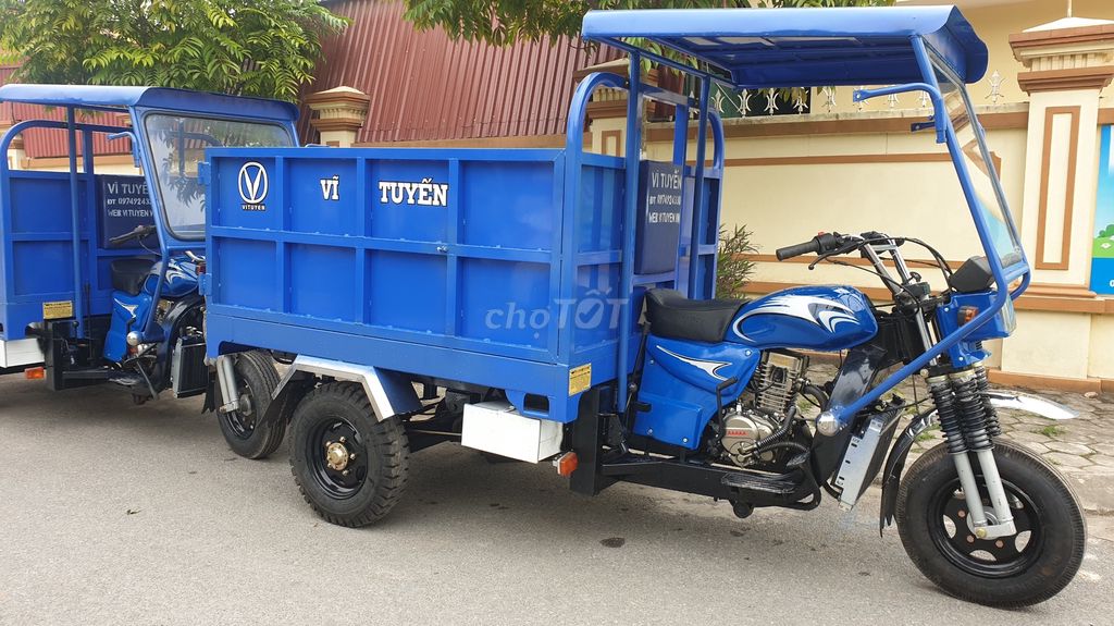 Xe Ba Bánh Chở Rác VĨ TUYẾN 175cc Có Ben