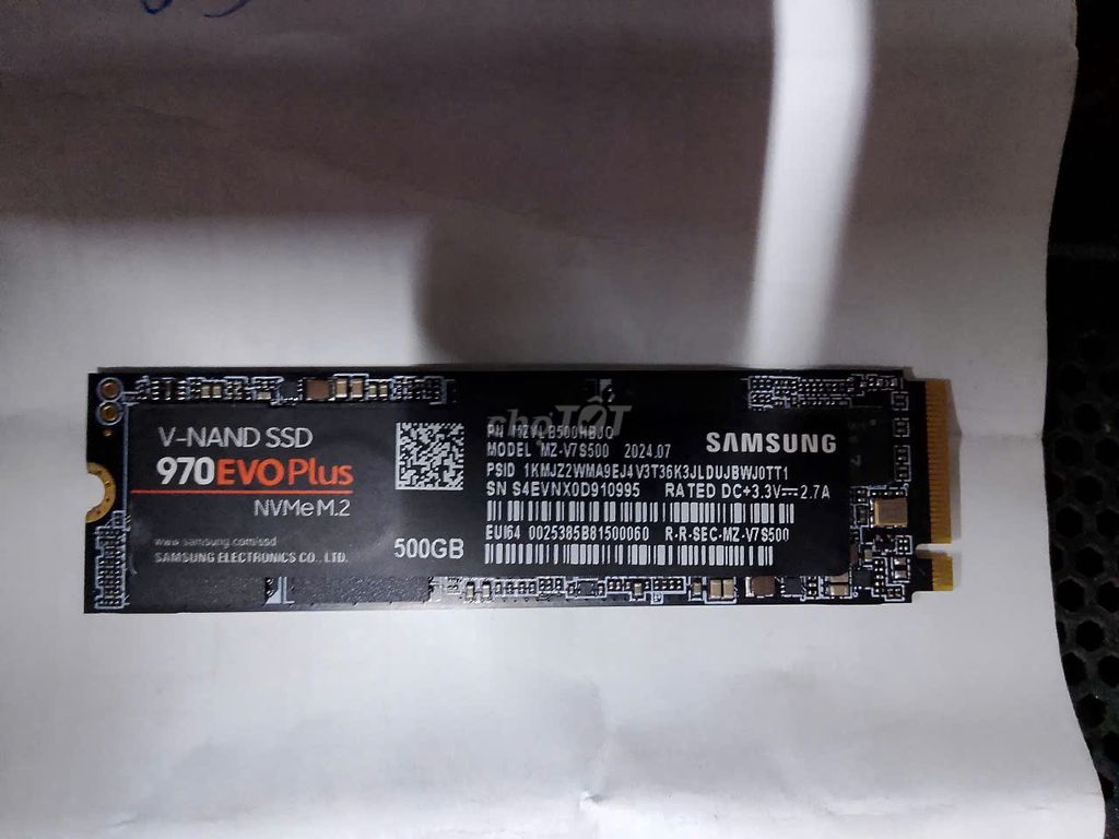 SSD Samsung 970 EVO Plus NVMe M.2 SSD 500GB. Mua bán Linh kiện (RAM, Card...) tại Quận Sơn Trà Đà Nẵng được đăng bởi THANH TAM hình 1