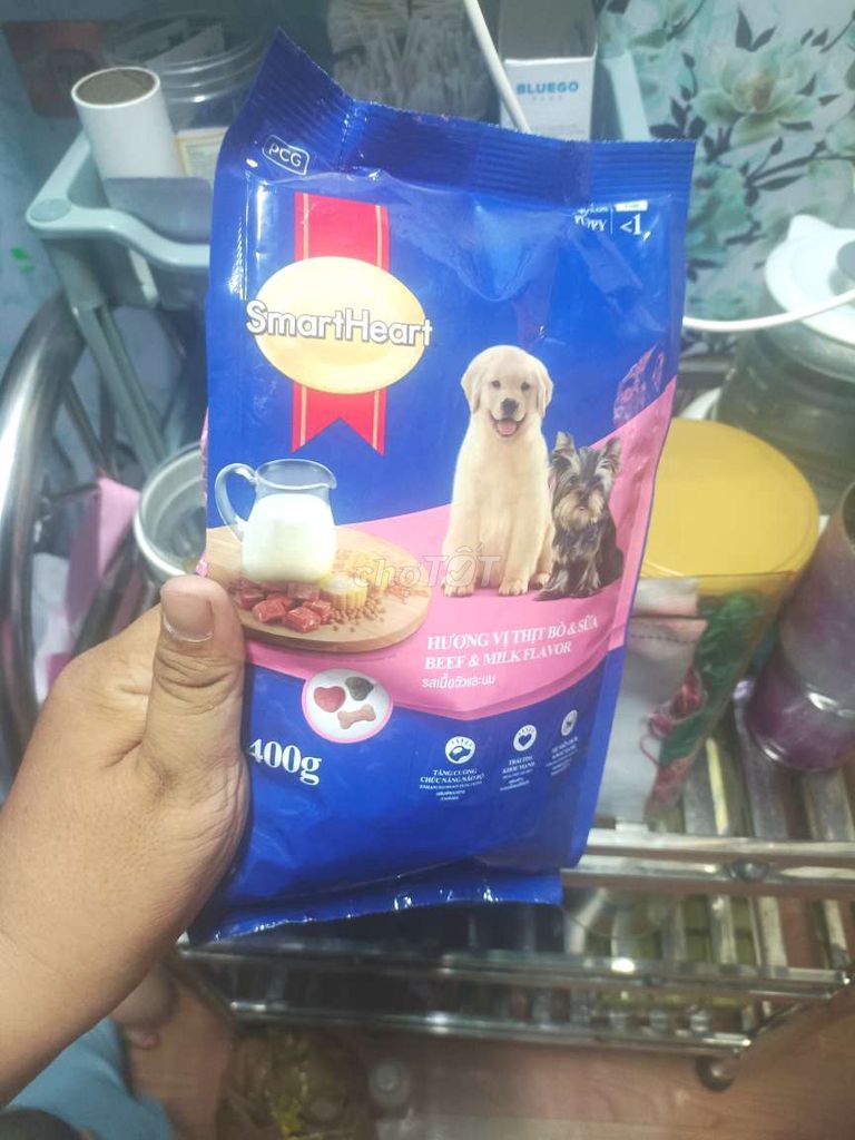 Thức ăn chó con SMARTHEART gói 400gr. Mua bán Phụ kiện, Thức ăn, Dịch vụ tại Huyện Châu Phú An Giang được đăng bởi Thời trang và gia dụng hình 1