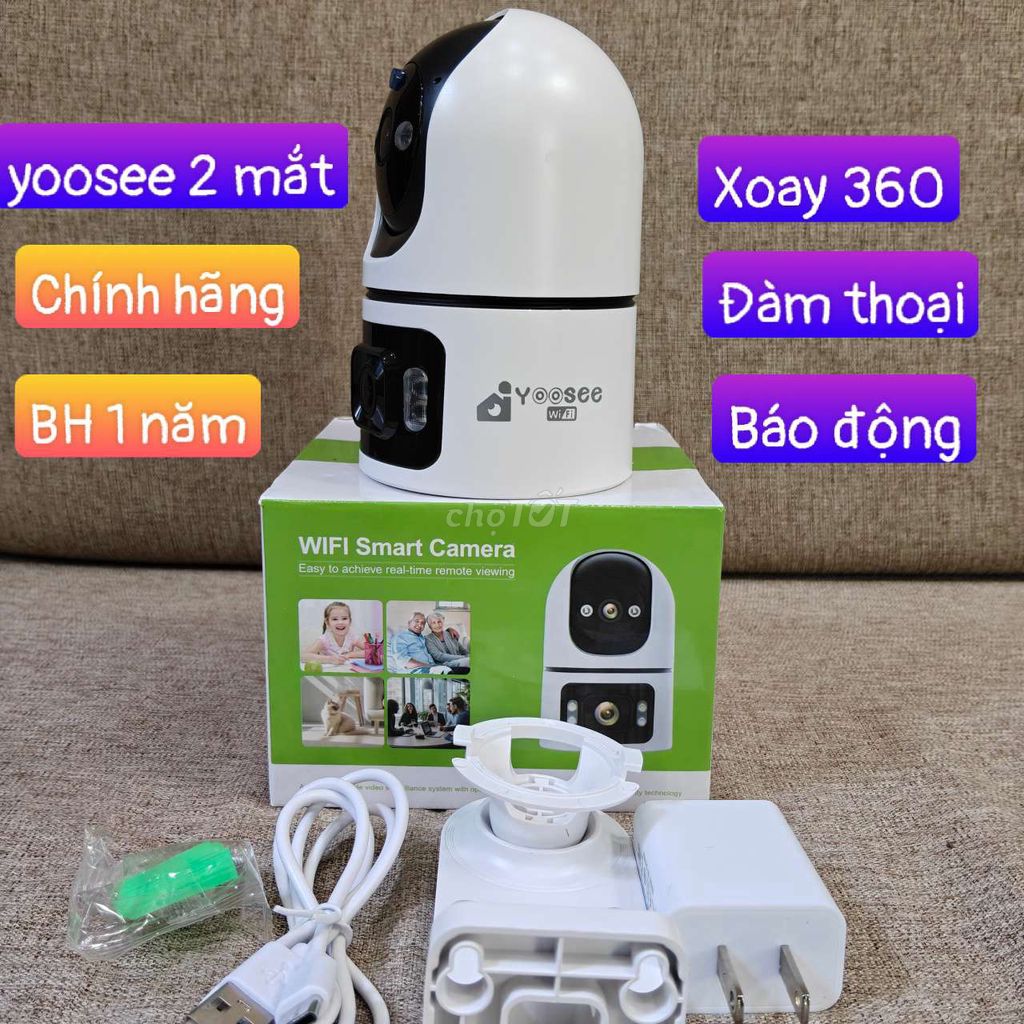Camera Yoosee 2 mắt 2026. Mua bán Máy ảnh, Máy quay tại Quận Thanh Khê Đà Nẵng được đăng bởi Camera sỉ Phi Vũ hình 1
