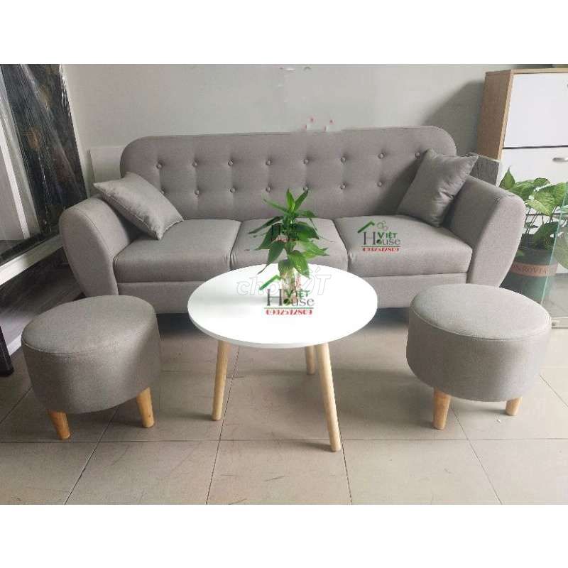 Bộ Sofa băng và bàn trà 1m9 (Freeship nt HCM)