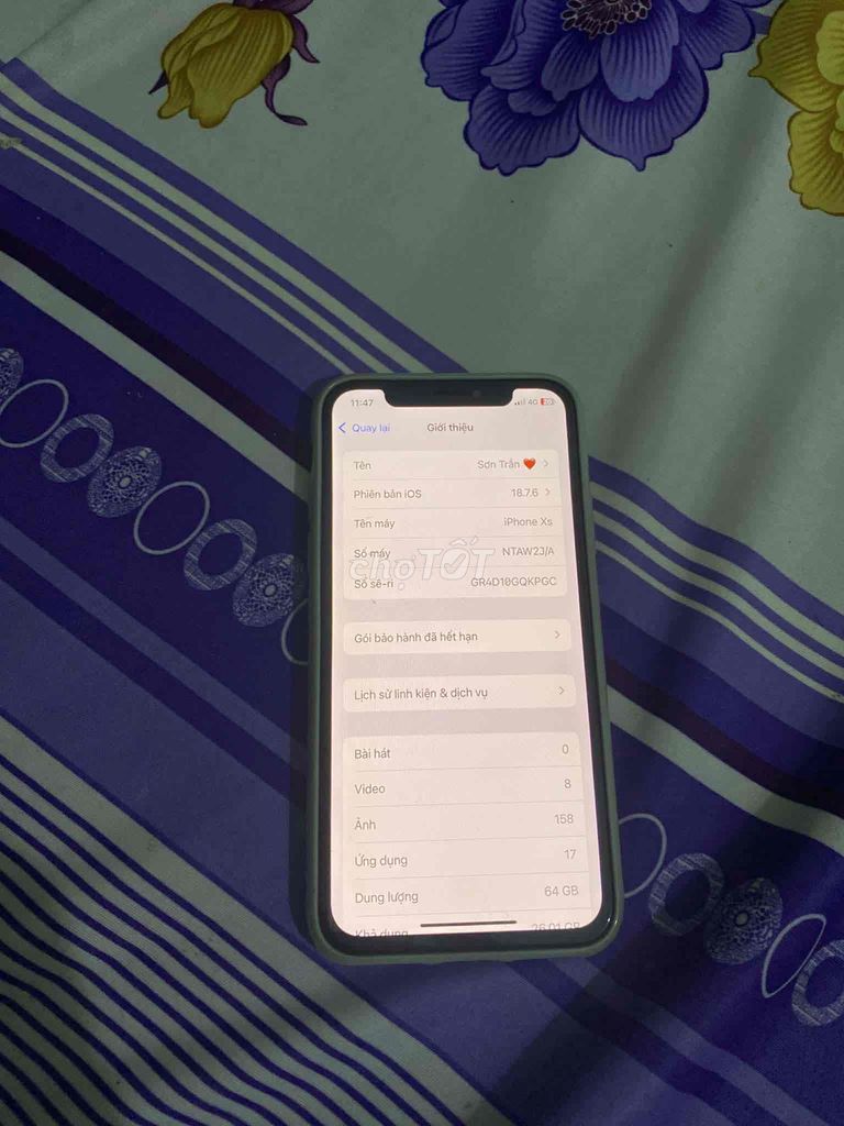 Apple iPhone Xs 64GB Vàng Đã qua sử dụng. Mua bán Điện thoại tại Huyện Bố Trạch Quảng Bình được đăng bởi Son tran hình 1