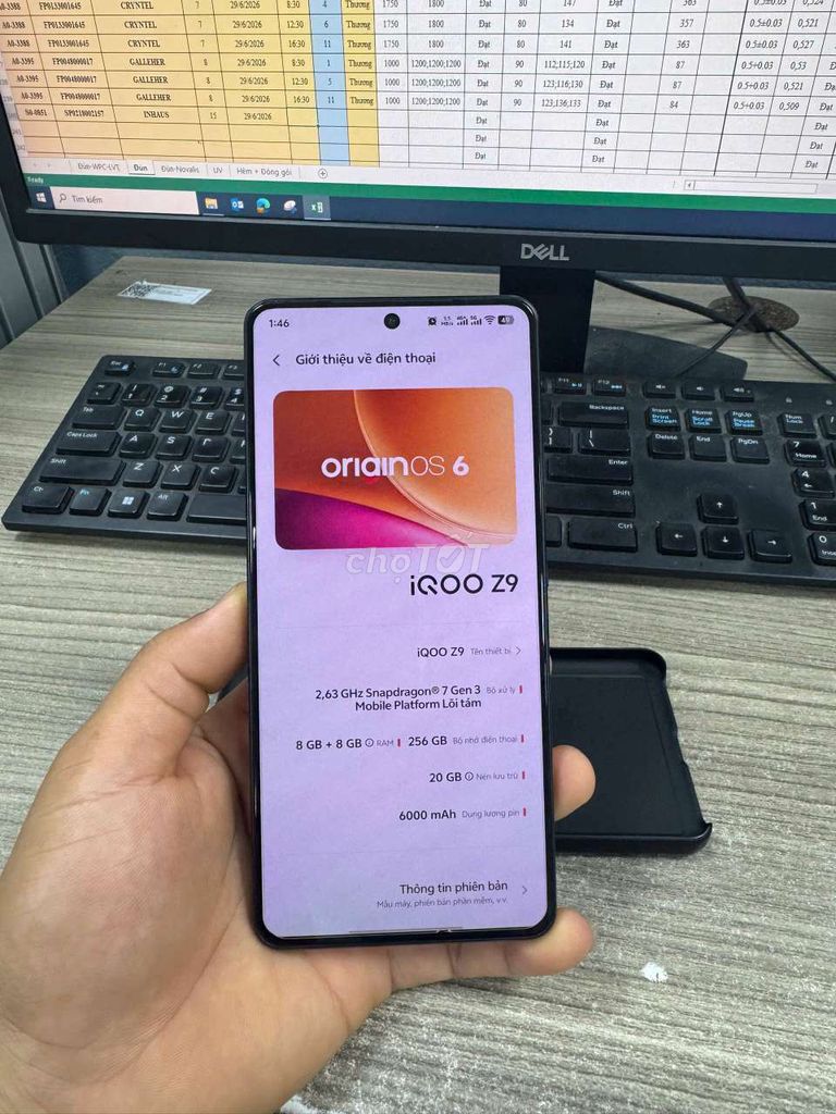 Vivo iQOO Z9 8GB/256GB bán or gl ngang tầm. Mua bán Điện thoại tại Quận Dương Kinh Hải Phòng được đăng bởi tuyên hình 1