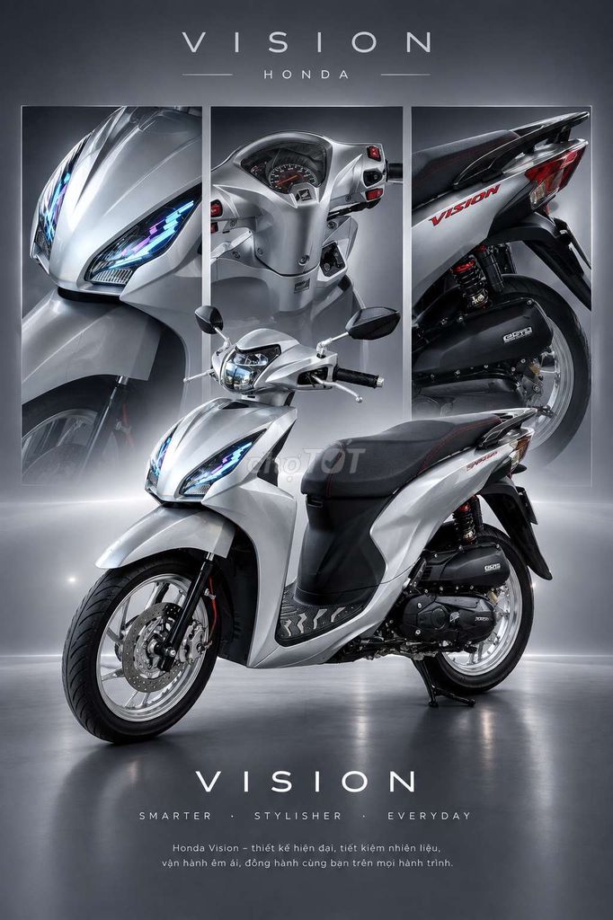 Bán Honda Vision 2016 Bạc full đồ chơi