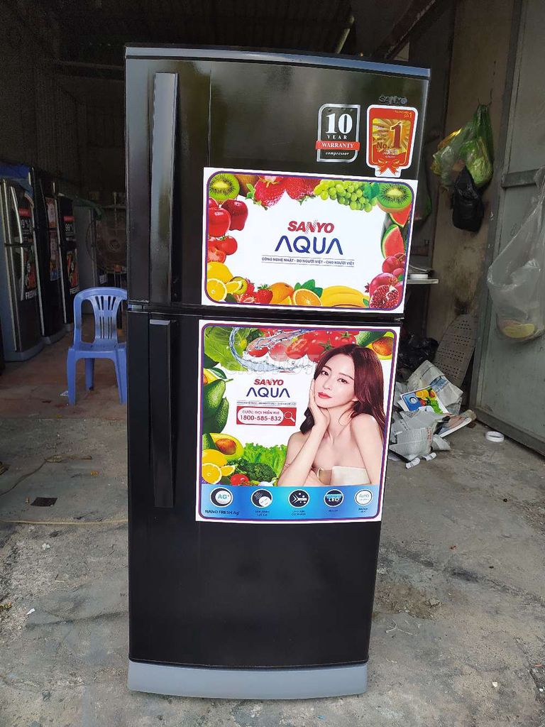 Tủ lạnh Sanyo 185L Đen. Mua bán Tủ lạnh tại Huyện Trảng Bàng Tây Ninh được đăng bởi Phan Phượng hình 1