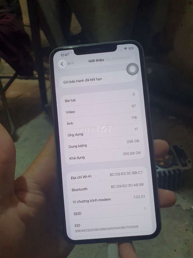 iPhone 11 Pro Max 256GB Trắng 87% QT full CN. Mua bán Điện thoại tại Quận Bình Tân Tp Hồ Chí Minh được đăng bởi DTV hình 1