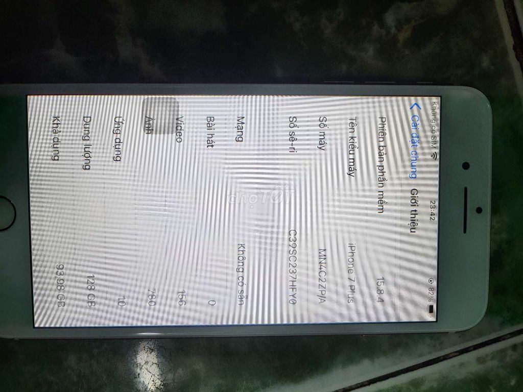 iphon 7 plus 128g. icloud chính chủ . Mua bán Điện thoại tại Quận Bình Tân Tp Hồ Chí Minh được đăng bởi trí hình 1