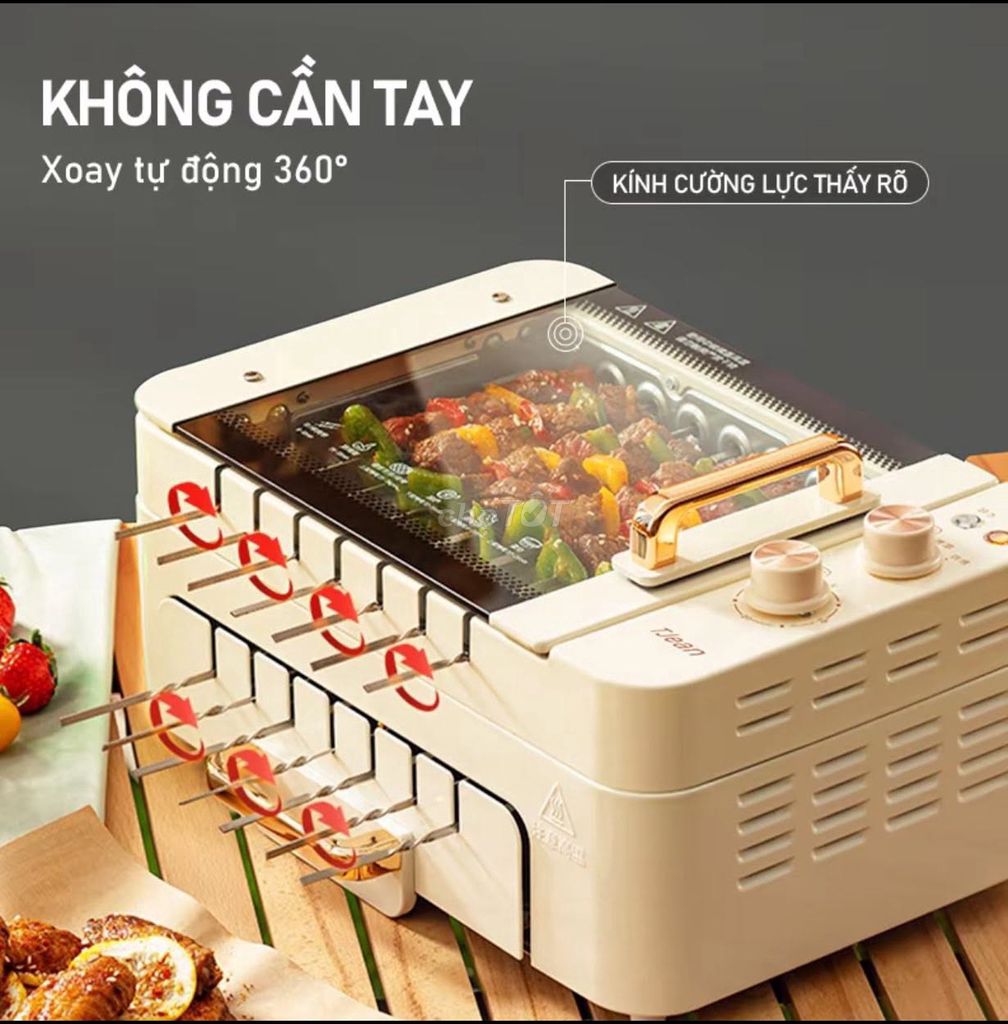 Bếp nướng TJean Trắng 4L 1000W. Mua bán Bếp, lò, đồ điện nhà bếp tại Huyện An Dương Hải Phòng được đăng bởi Vinhben 123 hình 1