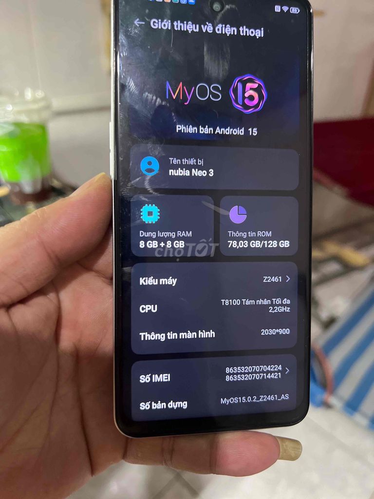 nubia Neo 3 128GB Bạc. Mua bán Điện thoại tại Thành phố Đồng Xoài Bình Phước được đăng bởi cuongle store hình 1