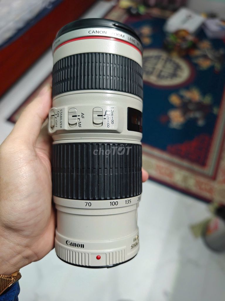 Ống kính Canon 70-200F4 L IS Trắng Đã qua sử dụng. Mua bán Máy ảnh, Máy quay tại Huyện Yên Phong Bắc Ninh được đăng bởi Lê Duy Hướng hình 1