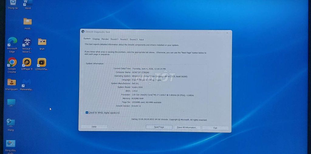 Dell Vostr***5G7 15.6 inch 8GB. Mua bán Laptop tại Thành phố Thủ Đức Tp Hồ Chí Minh được đăng bởi Anh Duy BĐS hình 1