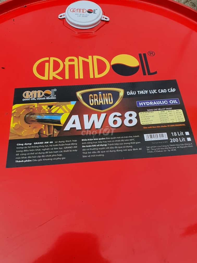 Nhớt thủy lực AW68. Mua bán Đồ chuyên dụng, Giống nuôi trồng tại Quận Bình Tân Tp Hồ Chí Minh được đăng bởi Nguyễn văn thực hình 1