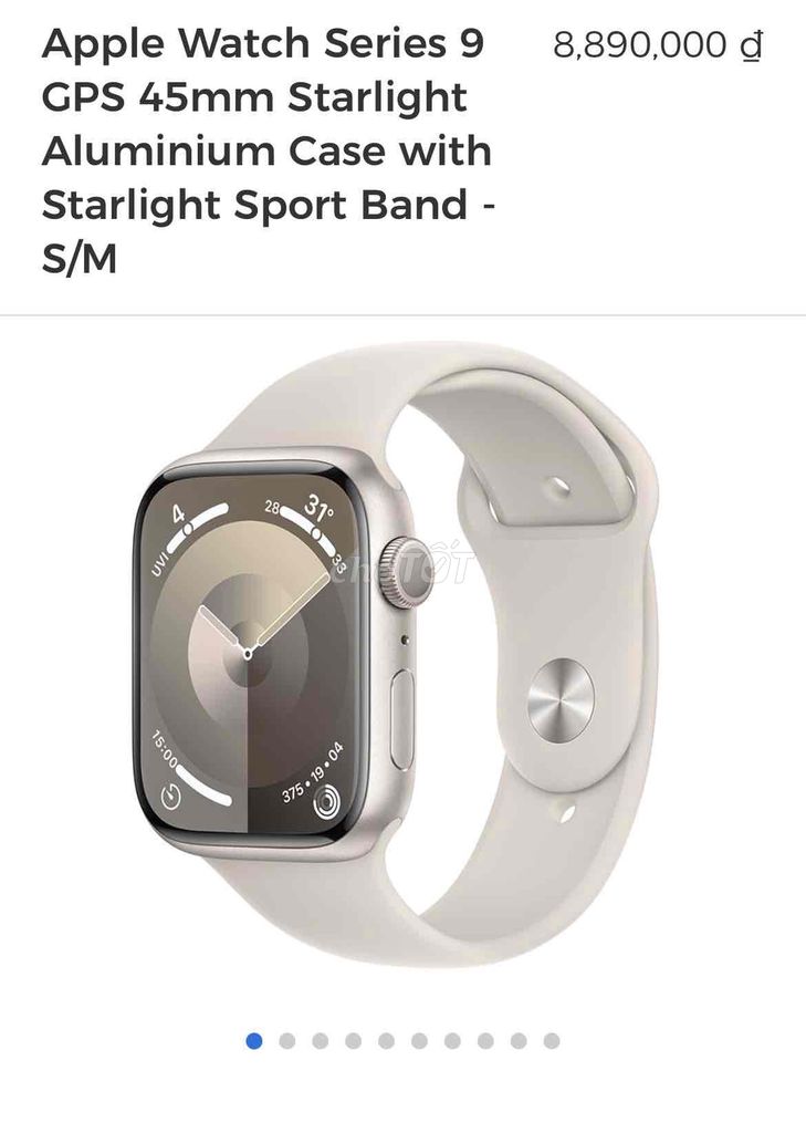 Apple Watch Series 9 45mn màu starlight mới 100%