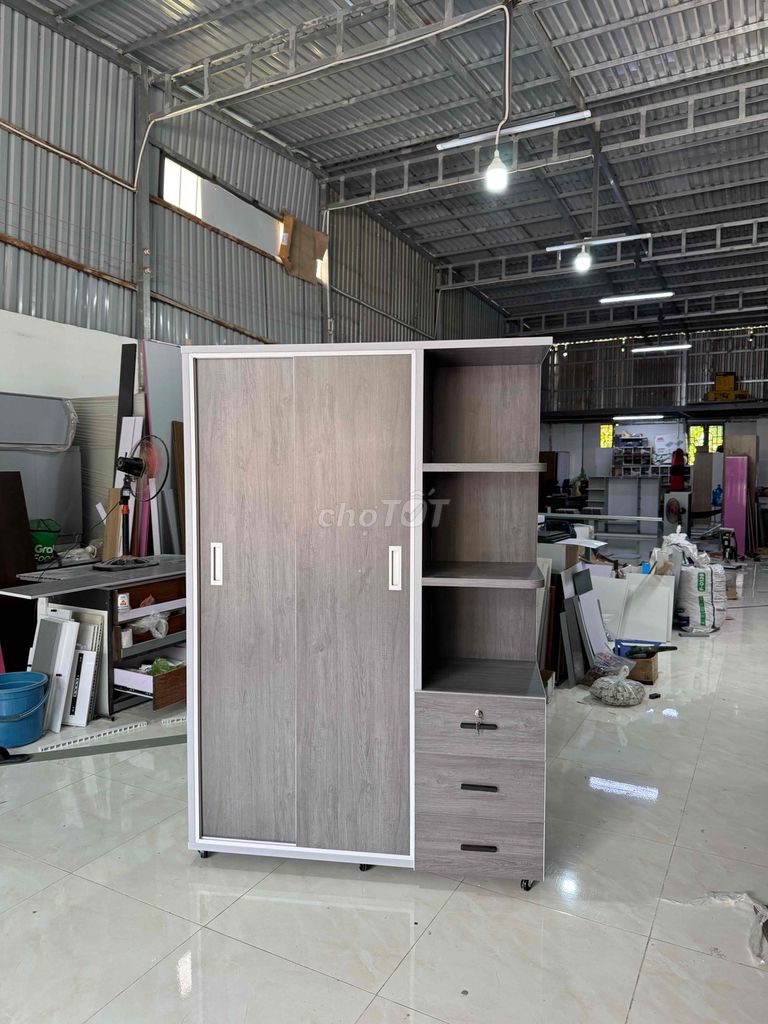 Tủ áo nhựa Đài Loan 2 cánh lùa 1m8x1m2. Mua bán Tủ, kệ gia đình tại Quận Phú Nhuận Tp Hồ Chí Minh được đăng bởi Nội Thất Gia Đình hình 1