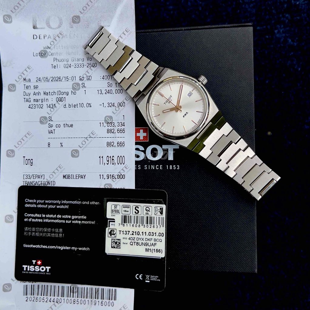 Đồng hồ Tissot PRX T137.210.11.031.00. Mua bán Đồng hồ tại Quận Đống Đa Hà Nội được đăng bởi Đặng Thịnh hình 1