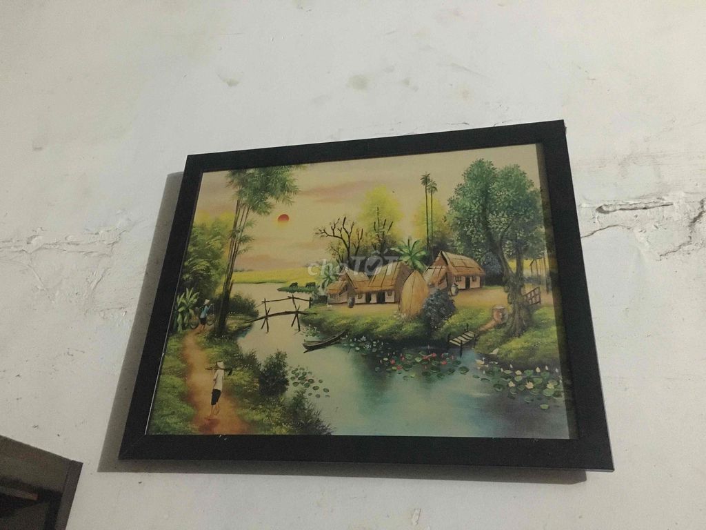 2 bức tranh decor quán xá