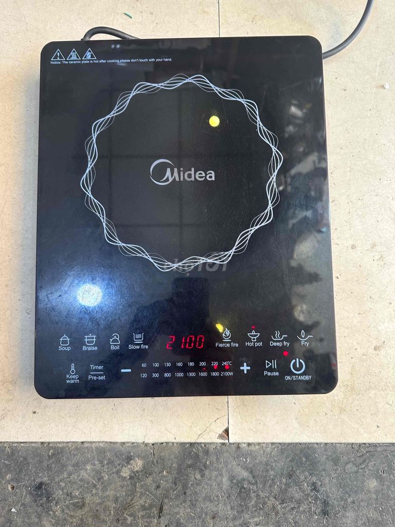 Bếp điện từ Midea MI-T2114DC Đã sử dụng . Kén nồi. Mua bán Bếp, lò, đồ điện nhà bếp tại Quận 7 Tp Hồ Chí Minh được đăng bởi Phạm hưng 1982 Q7 Đồ Cũ Bao Sài  hình 1
