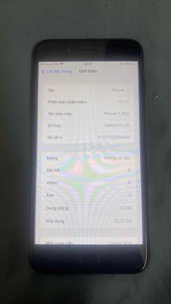 Apple iPhone 7 Plus 32GB Đen. Mua bán Điện thoại tại Quận 7 Tp Hồ Chí Minh được đăng bởi Khai hình 1