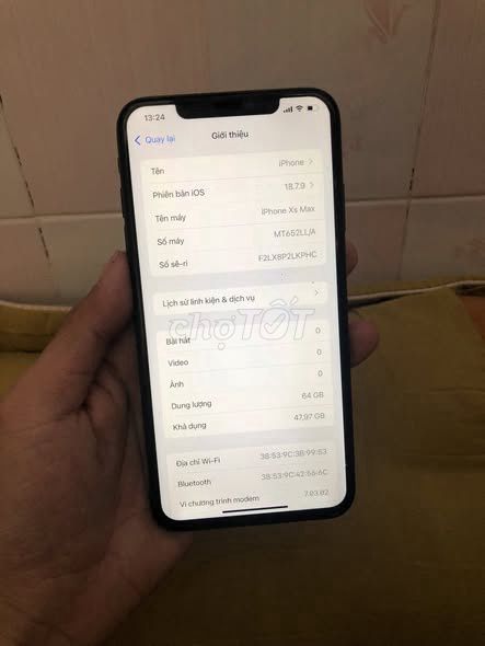 Apple iPhone Xs Max 64GB Đen 97%. Mua bán Điện thoại tại Quận 4 Tp Hồ Chí Minh được đăng bởi Hội Đồ Điện Tử hình 1