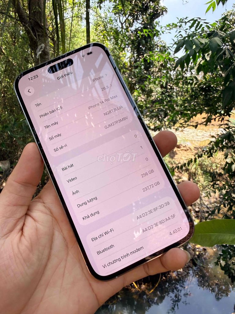 Apple iPhone 14 Pro Max 256GB trắng keng nét 96% p. Mua bán Điện thoại tại Quận Ninh Kiều Cần Thơ được đăng bởi trần văn mai hình 1
