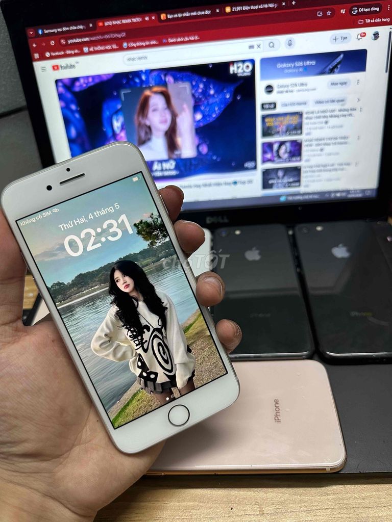 Apple iPhone 8 64GB Trắng. Mua bán Điện thoại tại Quận Hoàng Mai Hà Nội được đăng bởi TĐT hình 1