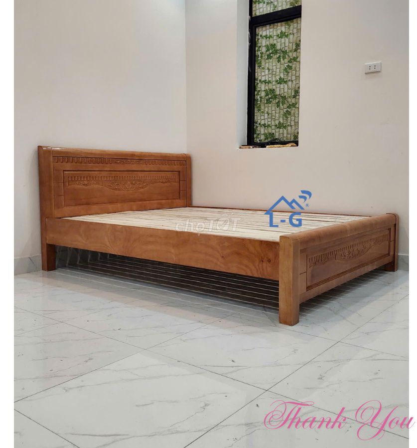 GIƯỜNG GỖ SỒI CHẮC CHẮN – NGỦ ÊM, GIÁ HỢP LÝ. Mua bán Giường, chăn ga gối nệm tại Quận 12 Tp Hồ Chí Minh được đăng bởi GIƯỜNG SẮT SƠN LÂM hình 1