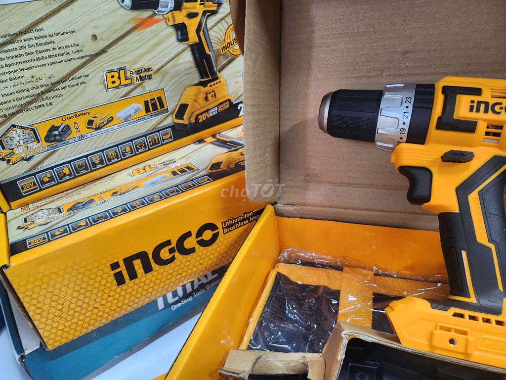 Bộ máy khoan pin 3 chức năng INGCO CIDLI20608 MỚI. Mua bán Đồ chuyên dụng, Giống nuôi trồng tại Thành phố Thủ Đức Tp Hồ Chí Minh được đăng bởi NGỌC DIỄM hình 7