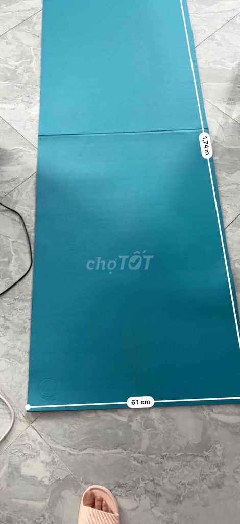 Thảm tập yoga Xanh 1.74m x 61cm. Mua bán Đồ thể thao, Dã ngoại tại Thành phố Thủ Dầu Một Bình Dương được đăng bởi Kelly Kieu hình 1