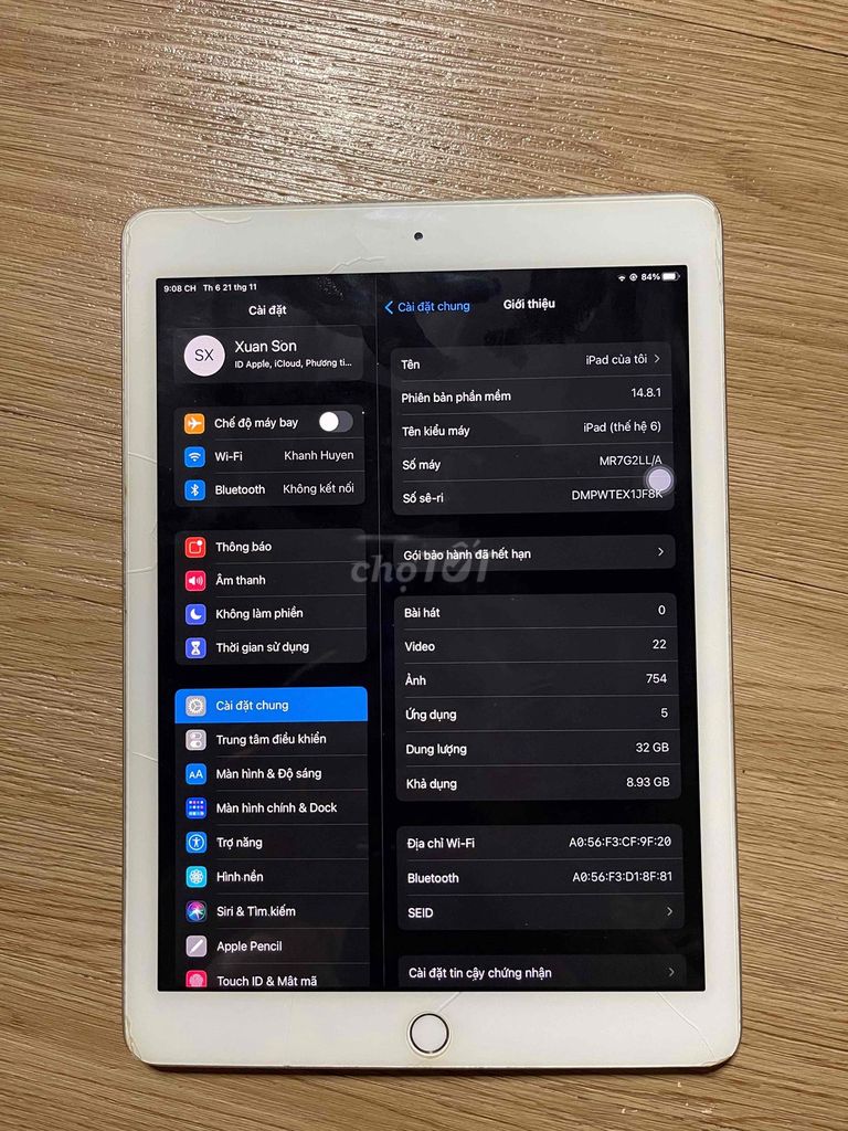Apple iPad Gen 6 32GB Bạc. Mua bán Máy tính bảng tại Quận Thanh Khê Đà Nẵng được đăng bởi sơn hình 1