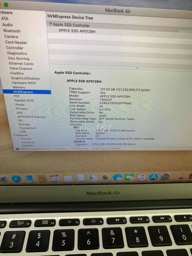 Apple MacBook Air 2014 i5 11.6 inch 4GB/128GB. Mua bán Laptop tại Quận Hoàng Mai Hà Nội được đăng bởi Mac98 hình 1