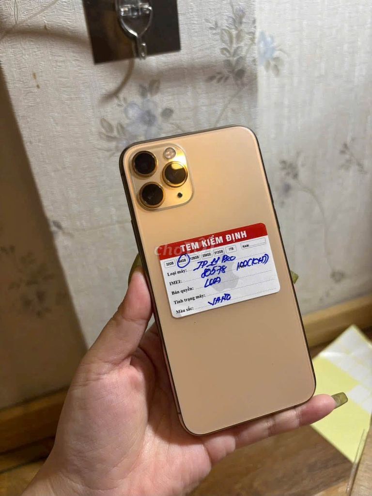 Apple iPhone 11 Pro 64GB Vàng 99%. Mua bán Điện thoại tại Quận 10 Tp Hồ Chí Minh được đăng bởi Hội Đồ Điện Tử hình 1