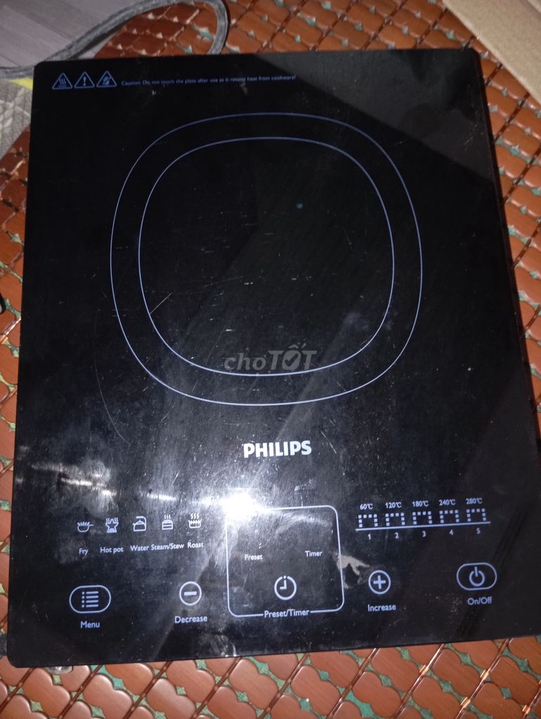 Bếp từ Philips HD4911 Đen. Mua bán Bếp, lò, đồ điện nhà bếp tại Huyện Di Linh Lâm Đồng được đăng bởi Phú Vũ Trần Thiên hình 1