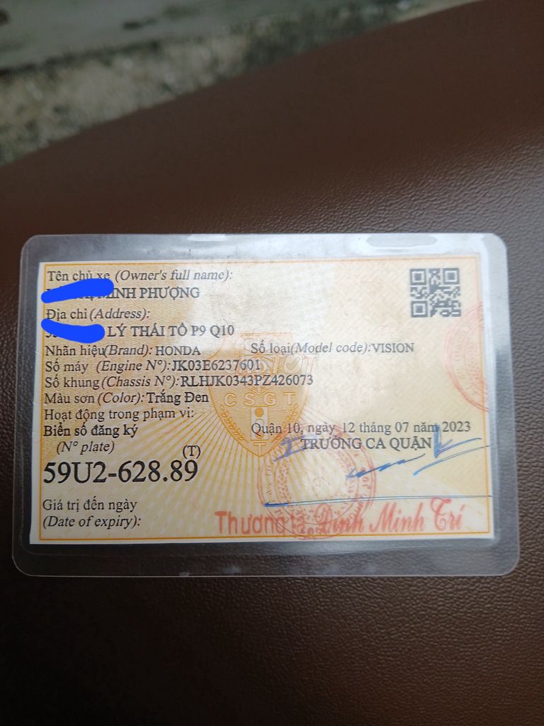 Bán xe honda vision 2023 mới đi 2276km. Mua bán Xe máy tại Quận 10 Tp Hồ Chí Minh được đăng bởi Tên chưa cung cấp hình 5