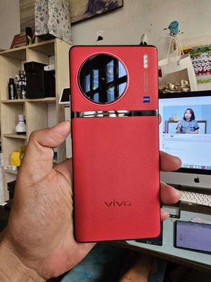 Vivo X90 5G lưng da đỏ 8/256G 2sim đẹp 99%