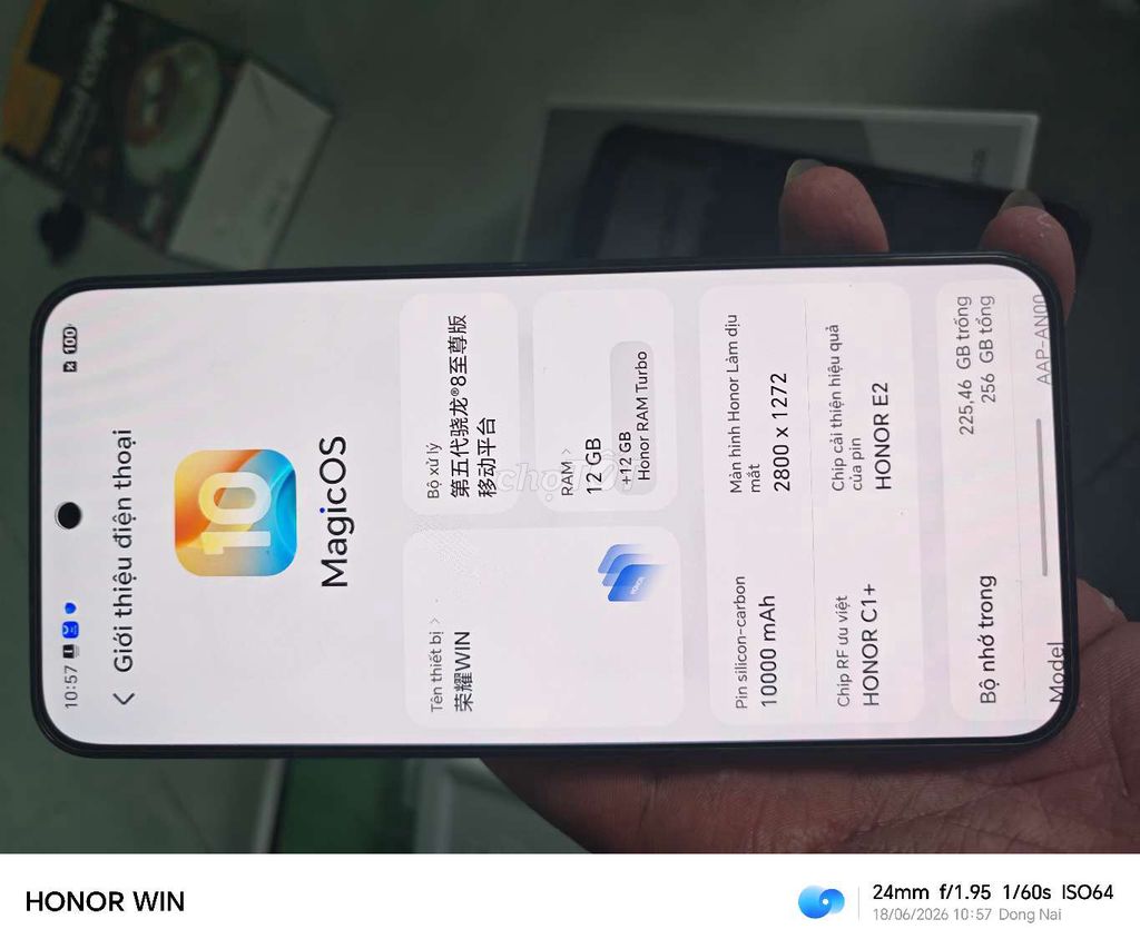 Honor WIN 12GB 256GB Đen. Mua bán Điện thoại tại Thành phố Biên Hòa Đồng Nai được đăng bởi tuấn  hình 1
