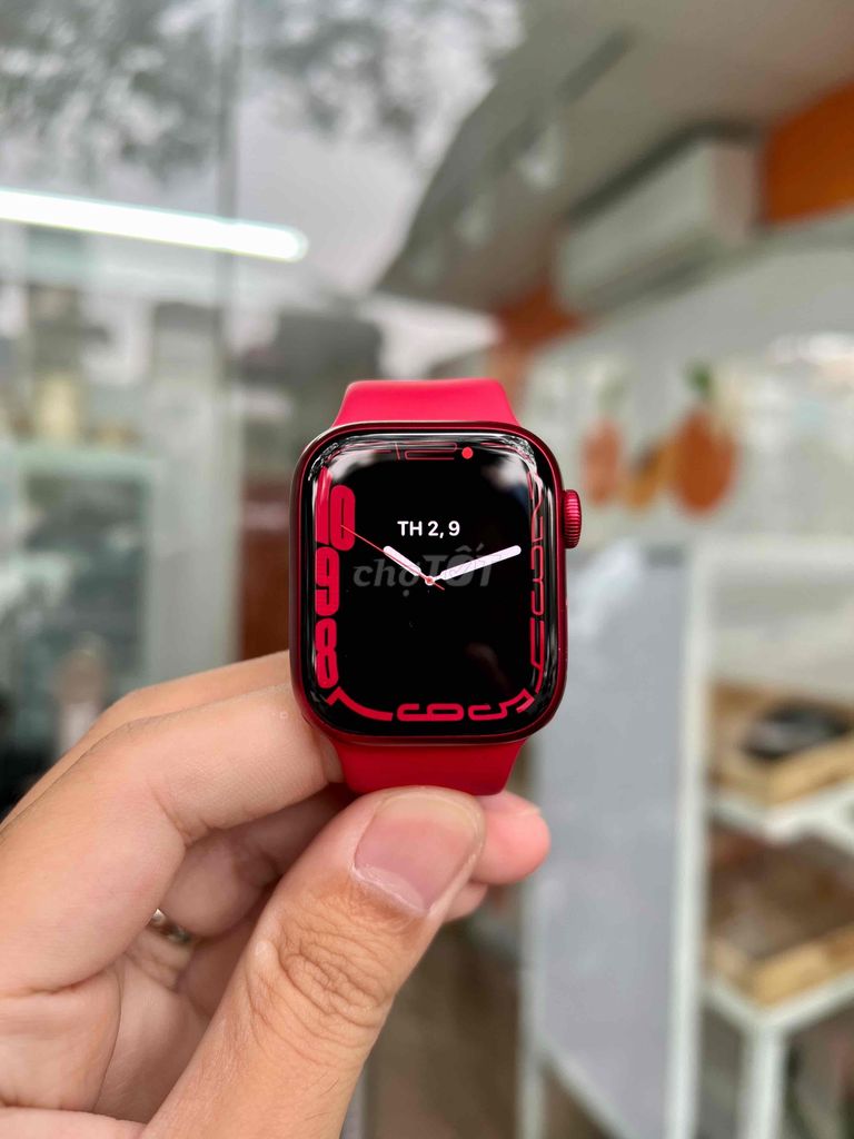 🍎 Apple Watch Series 7 41mm Đỏ Pin 99% VN/A 🇻🇳